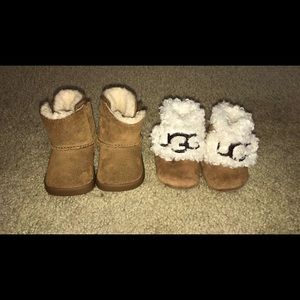 2 pair Chestnut Uggs